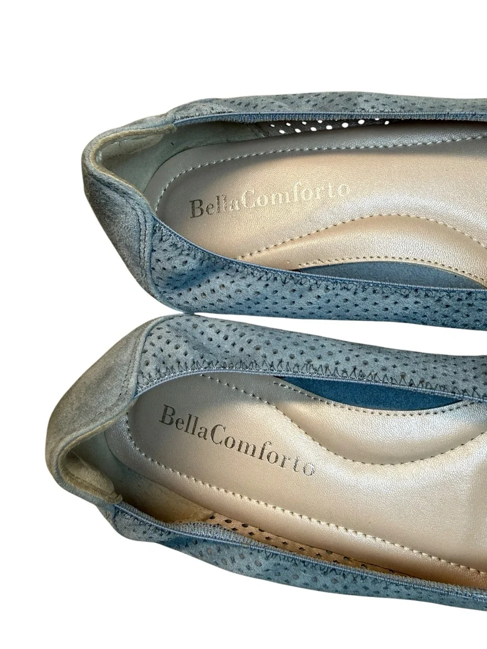 Bella Comforto Perforated Suede Wedge Slip-On Women’s Shoes - EU Size 39